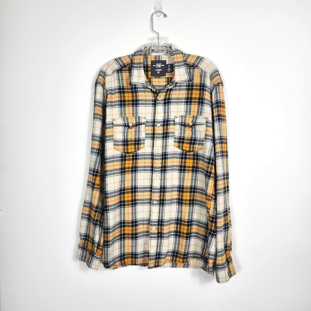 Men's H&M Long Sleeve Button-up Shirt - Size Large